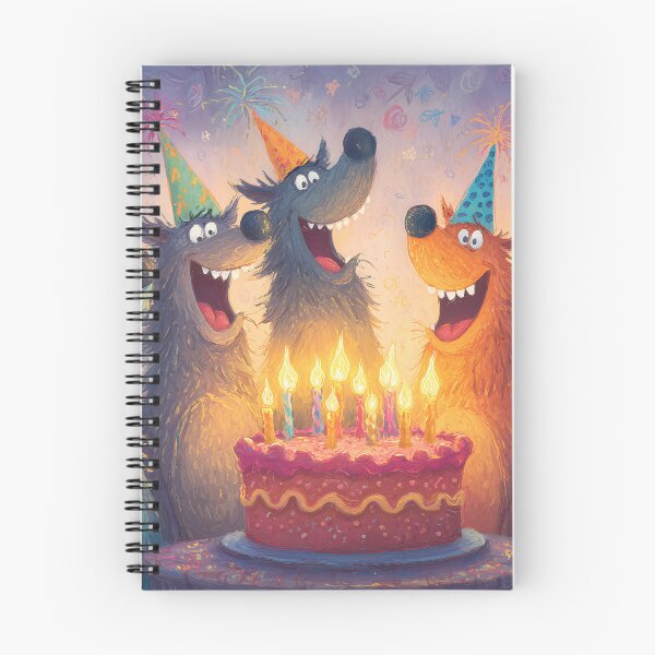Item preview, Cartoon Wolves Leader of the Pack Birthday designed and sold by Boddicca.