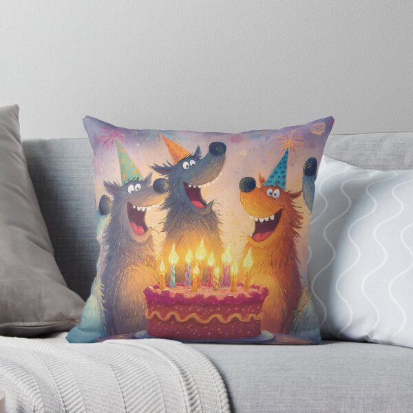 Item preview, Cartoon Wolves Leader of the Pack Birthday designed and sold by Boddicca.