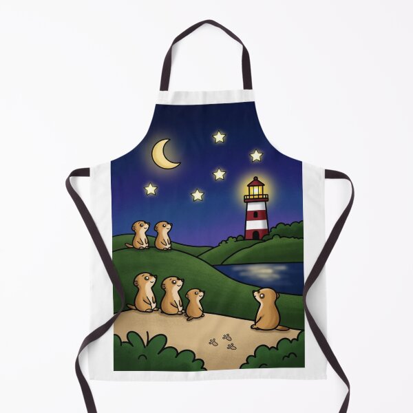Item preview, Moonlit Meerkats at the Lighthouse designed and sold by BCapybara.
