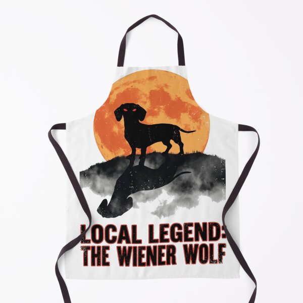 Item preview, Local Legend The Wiener Wolf Spooky Dachshund Cryptid Poster designed and sold by jgoteiner.