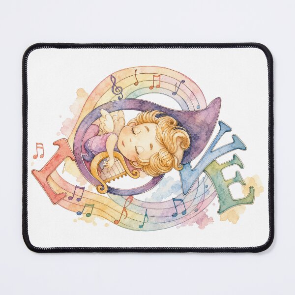 Item preview, Watercolor LOVE Music PNG Bundle | Romantic Valentine's Clipart designed and sold by Mnrrstudio.