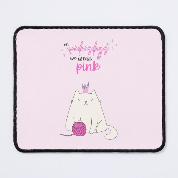 Item preview, Sassy Cat Mean Girls Quote: "On Wednesdays We Wear Pink", Animal Designs designed and sold by SpringTeaDesigns.