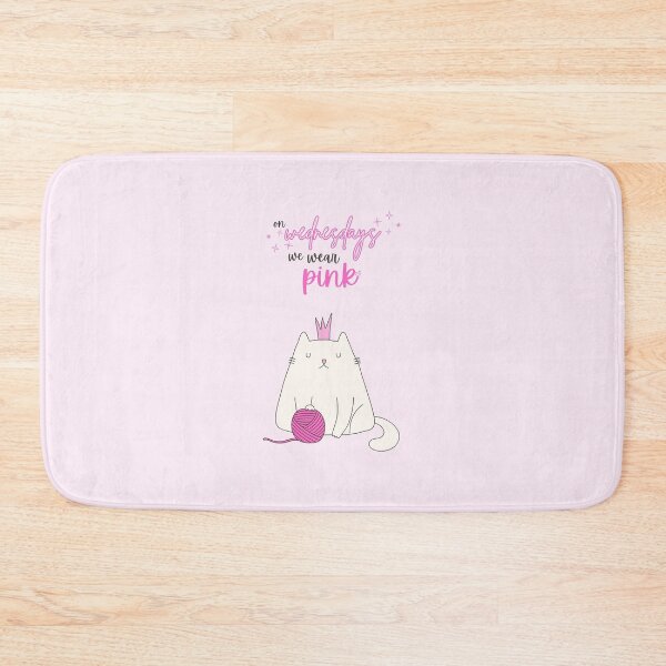 Item preview, Sassy Cat Mean Girls Quote: "On Wednesdays We Wear Pink", Animal Designs designed and sold by SpringTeaDesigns.