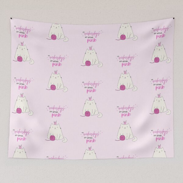 Item preview, Sassy Cat Mean Girls Quote: "On Wednesdays We Wear Pink", Animal Designs designed and sold by SpringTeaDesigns.