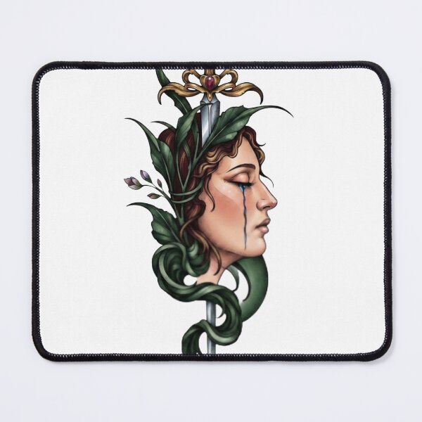 Item preview, Woman's Face Dagger - Gothic Maiden Profile designed and sold by RoyalDeluxGo.