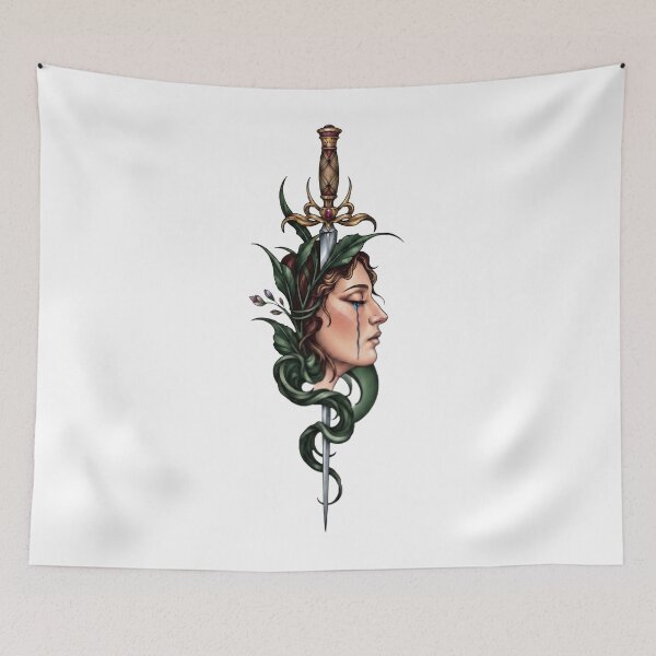 Item preview, Woman's Face Dagger - Gothic Maiden Profile designed and sold by RoyalDeluxGo.