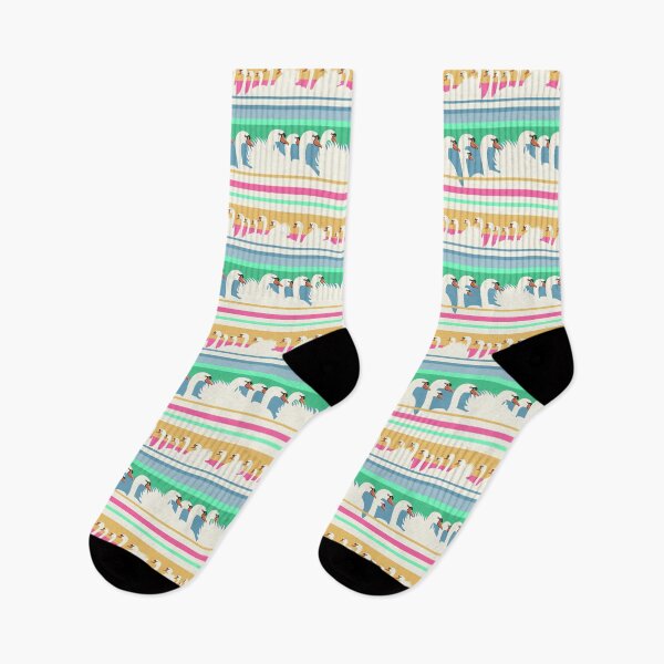 Item preview, swans and stripes designed and sold by lorenzabluetiz.