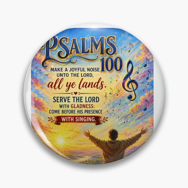Item preview, Psalm 100:1–2 Morning Worship Painting | Christian Sunrise Praise Scripture Art designed and sold by Fabrifrank.