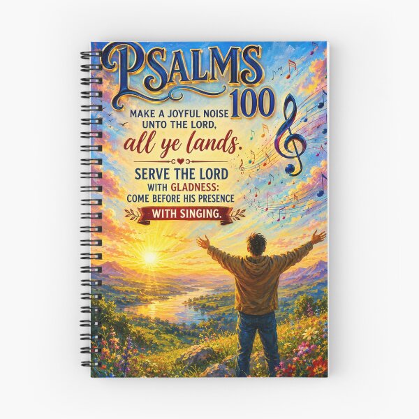 Item preview, Psalm 100:1–2 Morning Worship Painting | Christian Sunrise Praise Scripture Art designed and sold by Fabrifrank.