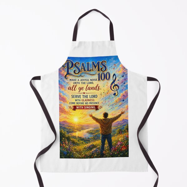 Item preview, Psalm 100:1–2 Morning Worship Painting | Christian Sunrise Praise Scripture Art designed and sold by Fabrifrank.