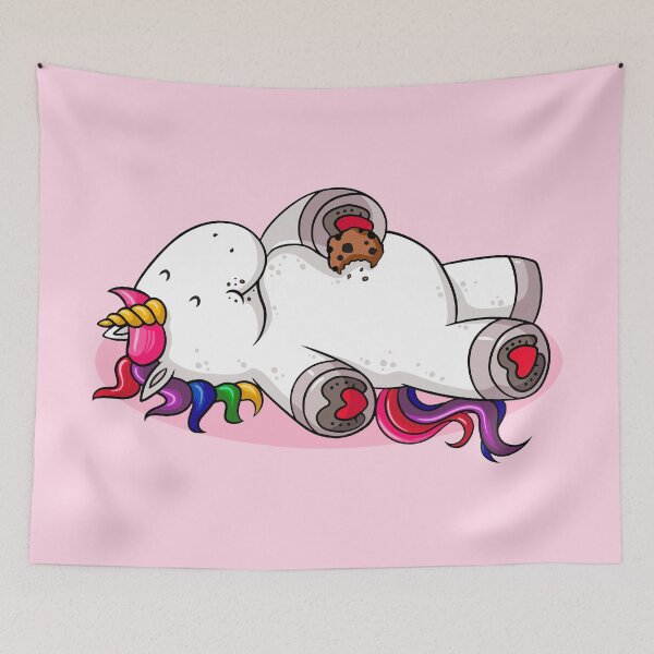 Item preview, Fat Unicorn With Cookie - Magical Unicorn designed and sold by DGMaxShop.
