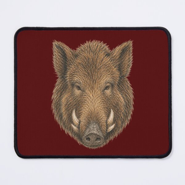 Item preview, Wild boar head in pencil – wild animal designed and sold by JOANNASKAH.