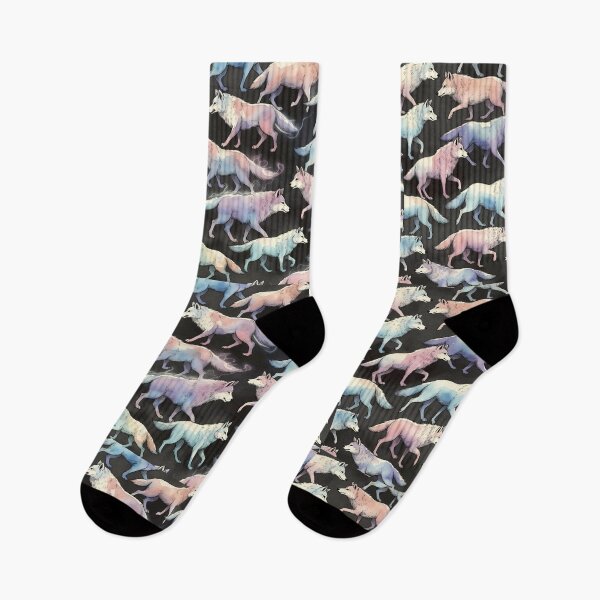 Item preview, Pastel Arctic Fox Seamless Pattern designed and sold by RkskArt.