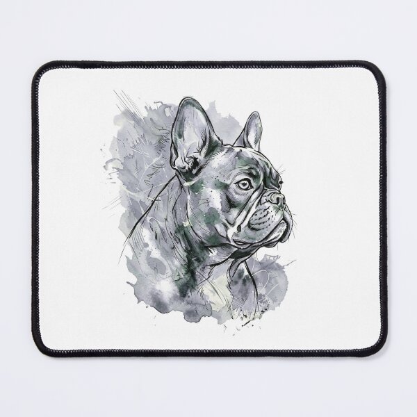 Item preview, A vibrant watercolor French Bulldog portrait designed and sold by shallia.