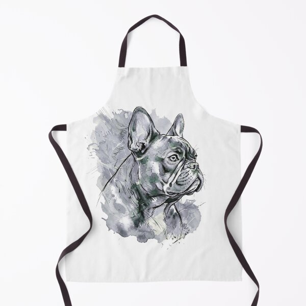 Item preview, A vibrant watercolor French Bulldog portrait designed and sold by shallia.