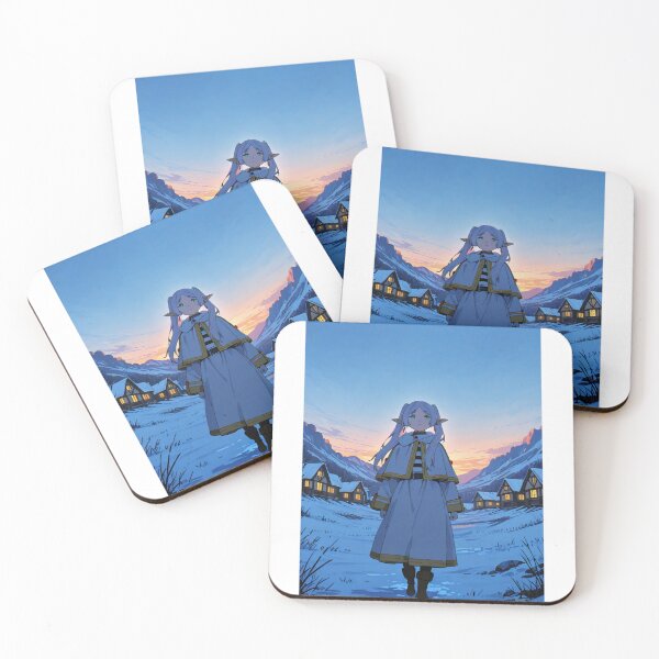 Item preview, Illustration - Stylized Female Character, Enchanting Winter Manga Landscape designed and sold by AnimeShin.