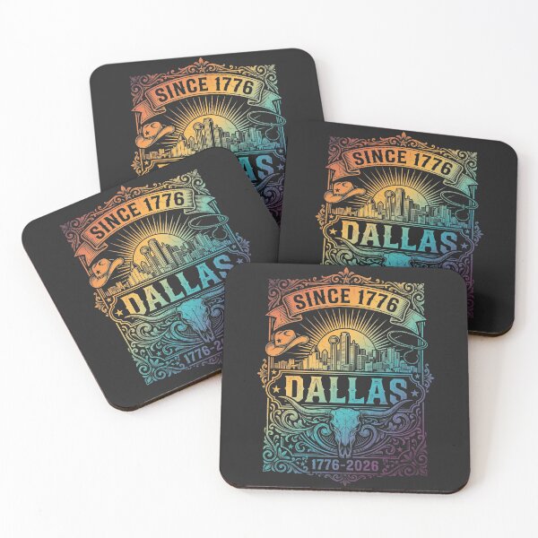 Item preview, Dallas Texas Cowboy Skyline Skull 1776 - 2026 designed and sold by legendaryskins.