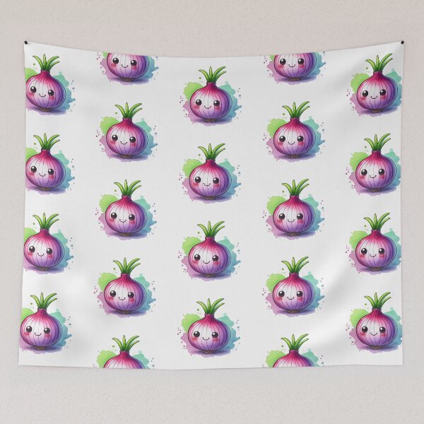 Item preview, Cute Kawaii Red Onion for Onion Lovers designed and sold by pixiedustpaint.
