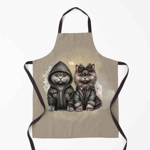 Item preview, Cute Goth Cat Couple Kawaii designed and sold by Ginetta0815.