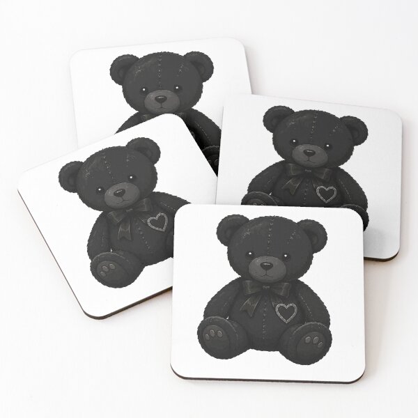 Item preview, Midnight Teddy Bear | Cute Gothic Plush Toy  designed and sold by RidaSalArt.