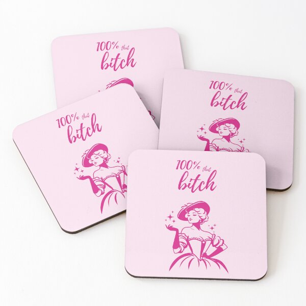 Item preview, 100% that Bitch Pink Aesthetic Sassy Vintage Victorian Art Quote, Positive Affirmations, Girlypop Prints, Cozy Home Decor designed and sold by SpringTeaDesigns.