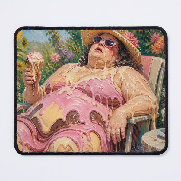 Item preview, Lady Melting with her Ice Cream designed and sold by Pinkgnomie.