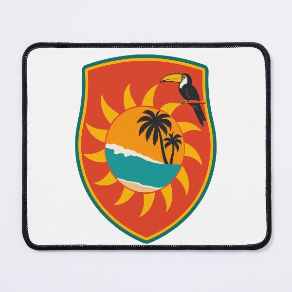 Item preview, Tropical sun with toucan and palm trees designed and sold by Lyfeinsights.