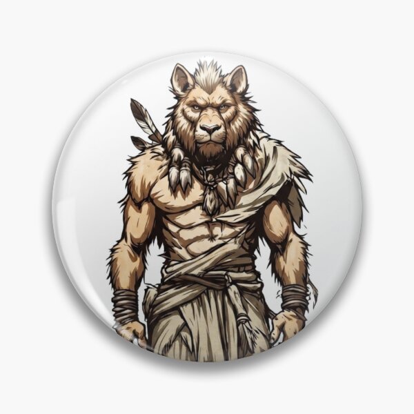 Item preview, Warrior Lion Character Fantasy Concept Art designed and sold by RoyalDeluxGo.