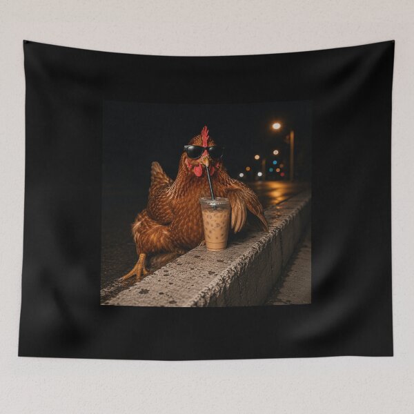 Item preview, Cool Chicken Drinking Iced Coffee | Funny Hen with Sunglasses | Chicken Lover Summer Design designed and sold by 76Valeria.