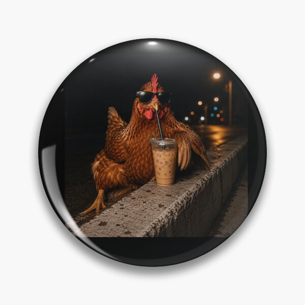 Item preview, Cool Chicken Drinking Iced Coffee | Funny Hen with Sunglasses | Chicken Lover Summer Design designed and sold by 76Valeria.