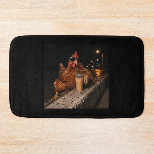 Item preview, Cool Chicken Drinking Iced Coffee | Funny Hen with Sunglasses | Chicken Lover Summer Design designed and sold by 76Valeria.
