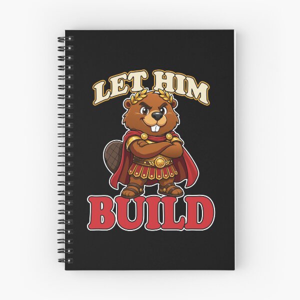 Item preview, Let Him Build Funny Roman Beaver Meme Mascot designed and sold by Karma Design.