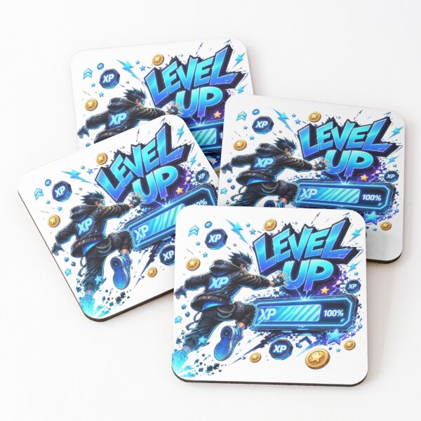 Item preview, LEVEL UP Gamer Graphic | Cyber Gaming Sticker for Gamers designed and sold by Stylestickers55.