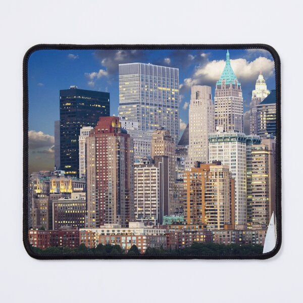 Item preview, East River, Manhattan summer skyline cityscape color photograph poster art print designed and sold by Jéanpaul Ferro.