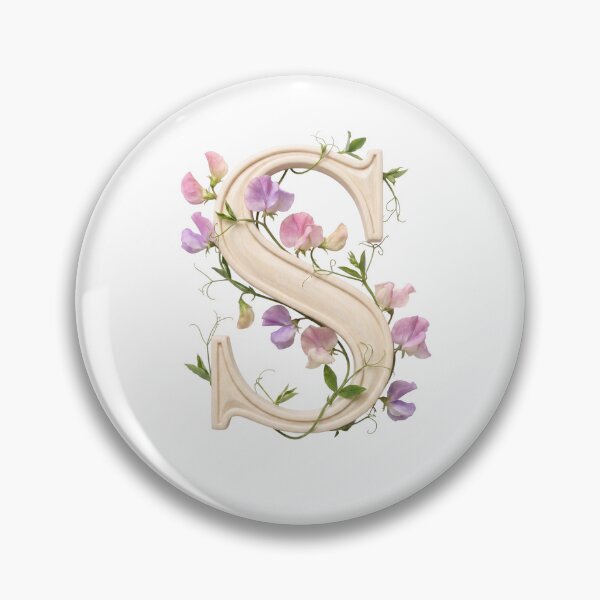 Item preview, Botanical Floral Letter S Monogram designed and sold by Helenaphotoart.