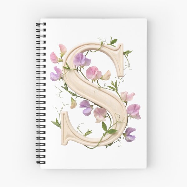 Item preview, Botanical Floral Letter S Monogram designed and sold by Helenaphotoart.
