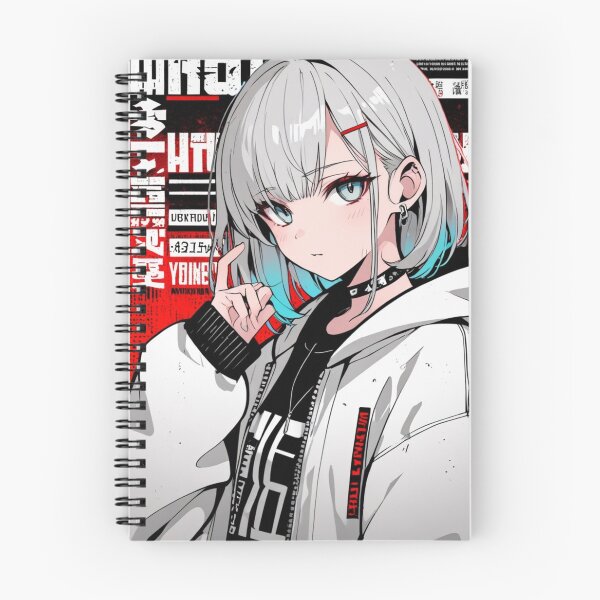 Item preview, Minimal Anime Street Hoodie Girl designed and sold by AnimDream .