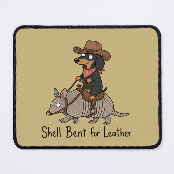 Item preview, Dachshund Shell Bent for Leather designed and sold by ShindigiddyDog.