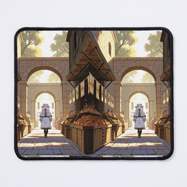 Item preview, Illustration - Stylized Market Alley, Evocation of Fantasy Role-Playing Games designed and sold by AnimeShin.