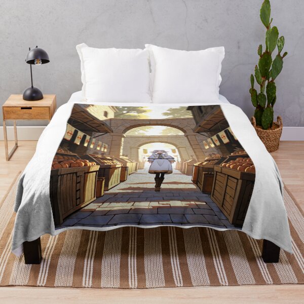 Item preview, Illustration - Stylized Market Alley, Evocation of Fantasy Role-Playing Games designed and sold by AnimeShin.
