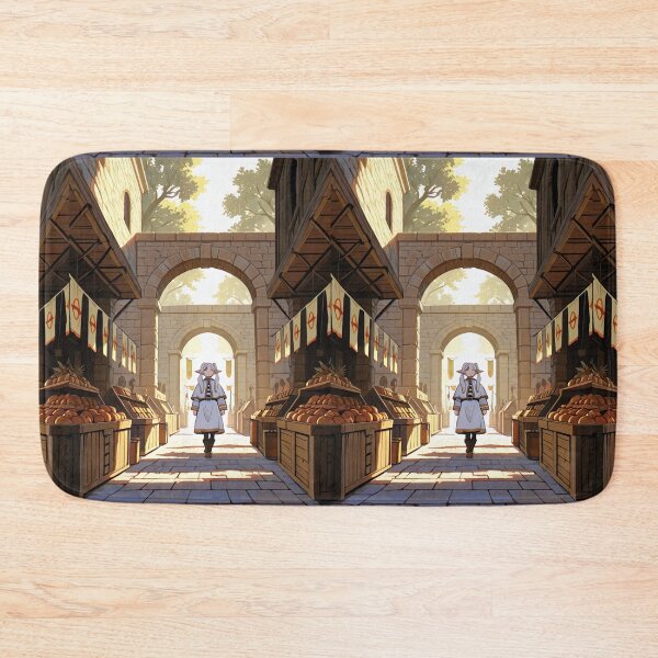 Item preview, Illustration - Stylized Market Alley, Evocation of Fantasy Role-Playing Games designed and sold by AnimeShin.