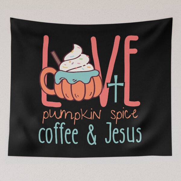 Item preview, Love Jesus Christ and Pumpkin Spice Coffee Lover, Fall For Jesus, Pumpkin Spice Latte, Cute Christian Fall  designed and sold by Forevermore.