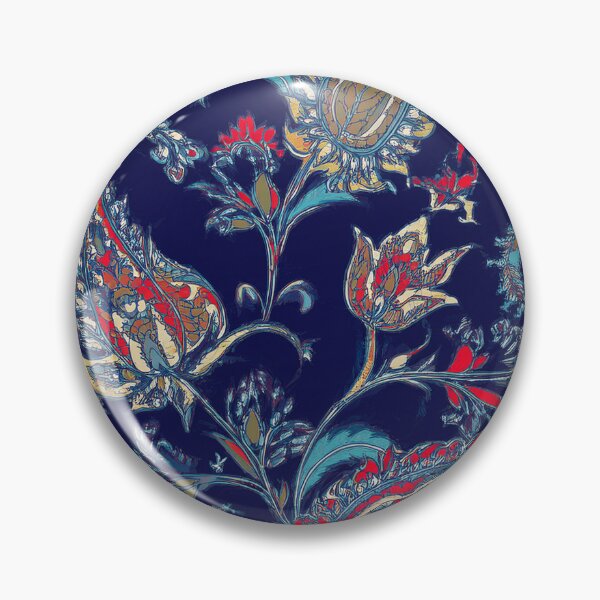 Item preview, Vintage Paisley Floral Pattern II - Traditional Ethnic Botanical Design on Navy designed and sold by Outlet Raloel.