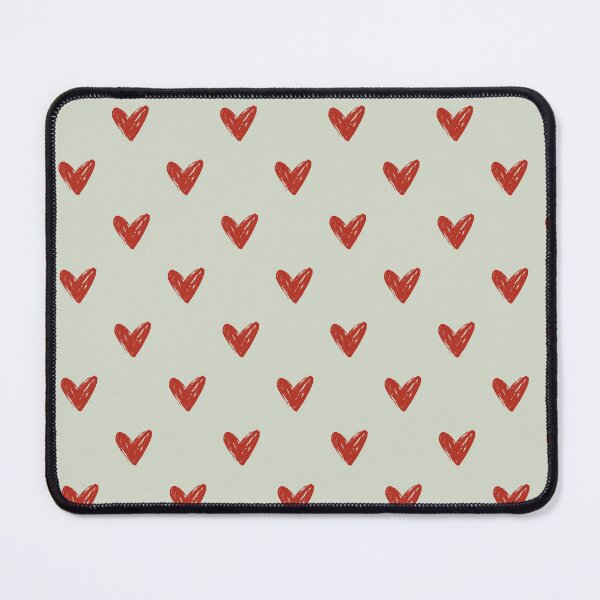 Item preview, Minimalist Red Heart Pattern for Romantic Souls | Hand Drawn Heart Illustration for Valentine's Day Gift | Sage Green and Red Hearts Pattern | Cute Heart Doodle for Girlfriend Gift designed and sold by VivaFy.
