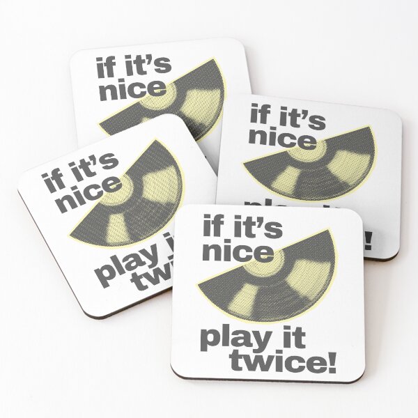 Item preview, If Its Nice Play It Twice Retro Vinyl Record Design designed and sold by eMKa82.