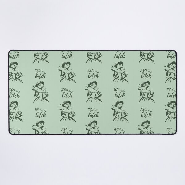 Item preview, "100% that Bitch" Green Aesthetic Sassy Vintage Victorian Art Quote, Positive Affirmations, Girlypop Prints, Cozy Home Decor designed and sold by SpringTeaDesigns.
