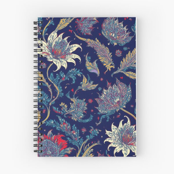 Item preview, Ornate Floral Pattern III - Vintage Botanical Design on Navy Blue designed and sold by Outlet Raloel.