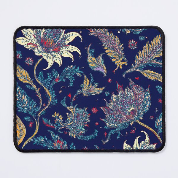 Item preview, Ornate Floral Pattern III - Vintage Botanical Design on Navy Blue designed and sold by Outlet Raloel.