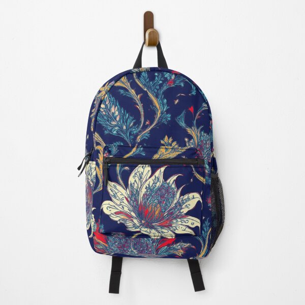 Item preview, Ornate Floral Pattern III - Vintage Botanical Design on Navy Blue designed and sold by Outlet Raloel.