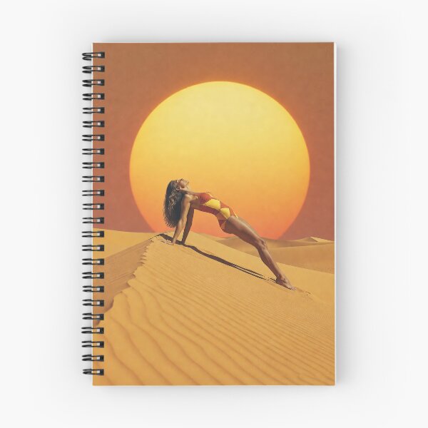 Item preview, Sunset Warrior – Desert Dune Yoga Poster | Golden Hour Wall Art designed and sold by Cary-s.